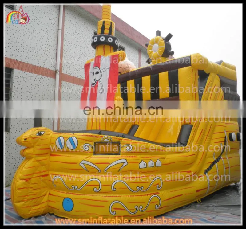 0.55mm pvc tarpaulin inflatable playground slide giant inflatable slide for sale