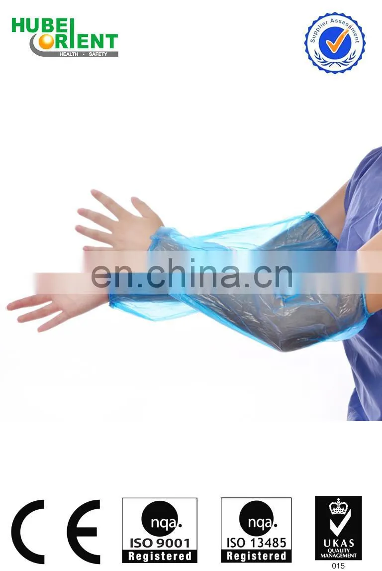 Xiantao factory manufactured high quality disposable sleeve cover pe material