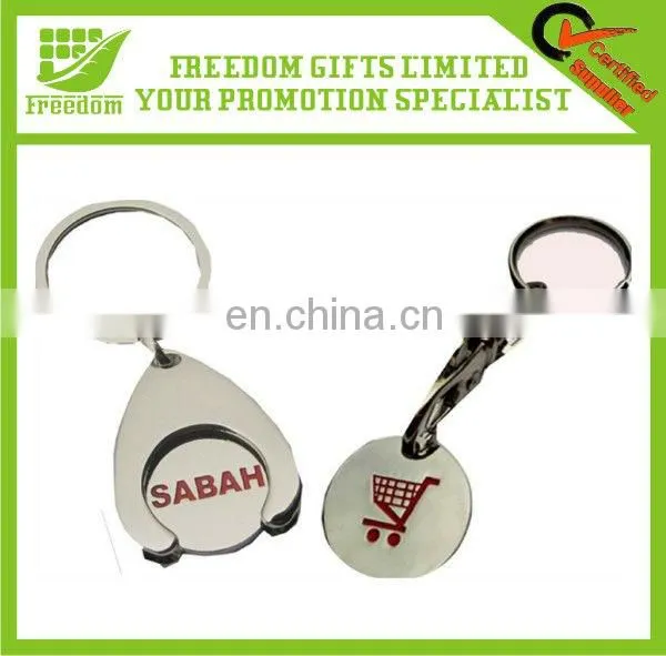 Advertising Customized Metal Trolley Key Ring