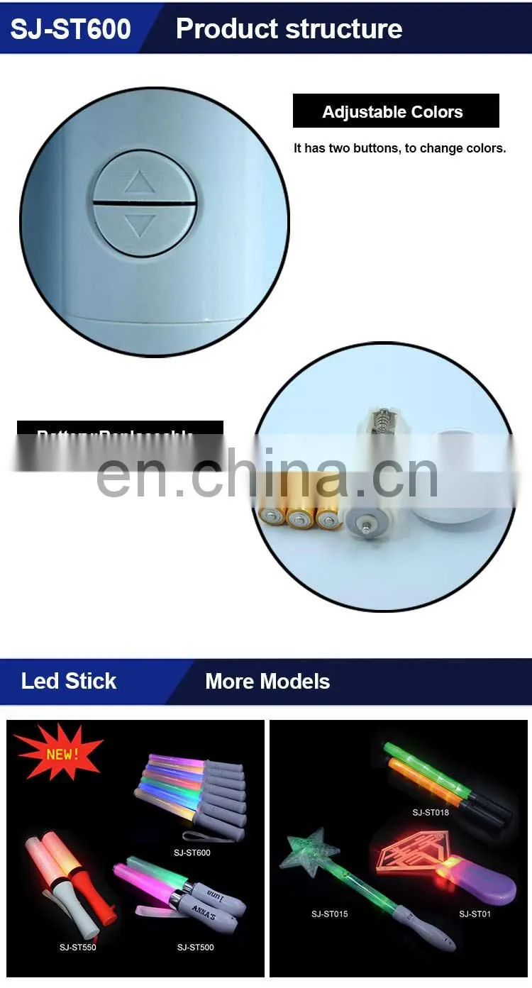 New Coming 100% Full Test Rohs And Ce Approved Dollar Store LED Flashing Stick Factory Directly