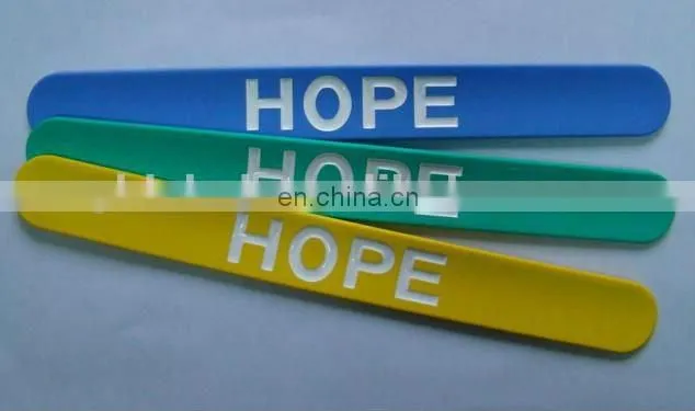 friendly silicone ruler slap bracelet