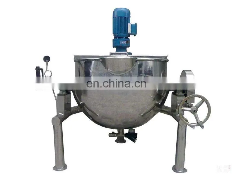 Industrial 500 liter jacketed cooking kettle