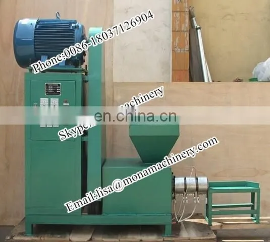Small type straw charcoal stick making machine rod briquetting machine made in china