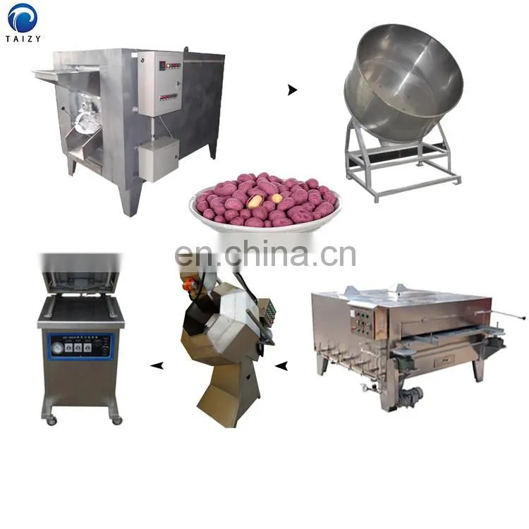 peanut chocolate coating pan machine nuts coating machine
