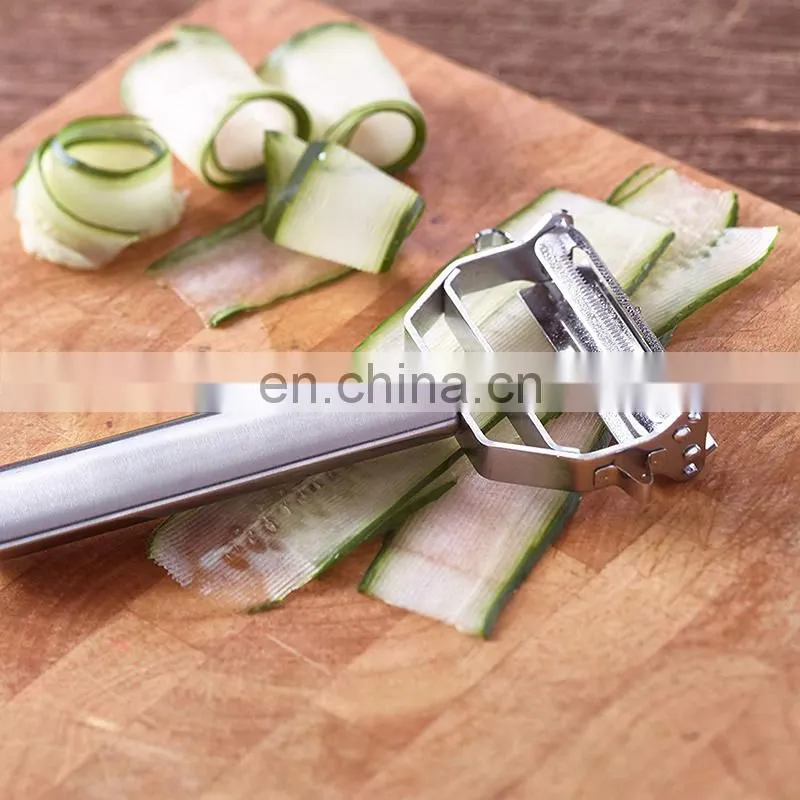 Hot Selling Multifunctional Stainless Steel Planing Grater Vegetable Cutter Fruit Melon Planer Kitchen Peeler