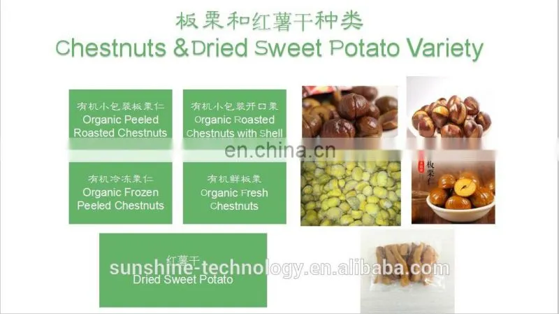 sweet chestnut good quality organic roasted chestnuts with shell