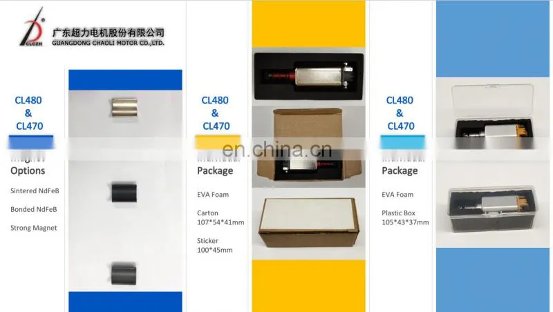 11.1V airsoft 480 motor with CNC end cap and Sintered NdFeB magenet-chaoli2019