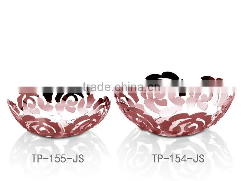 Mirror Finished Stainless Steel Fresh Fruit Plate