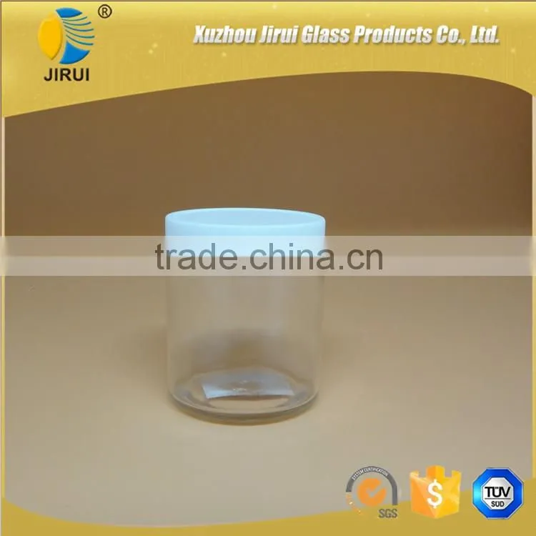 120ml round glass cream jars with plastic cap