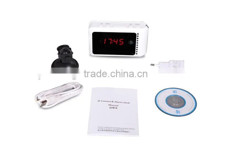 ShenZhen !T9 hidden camera,mini wireless hidden clock camera,WiFi IP hidden Camera