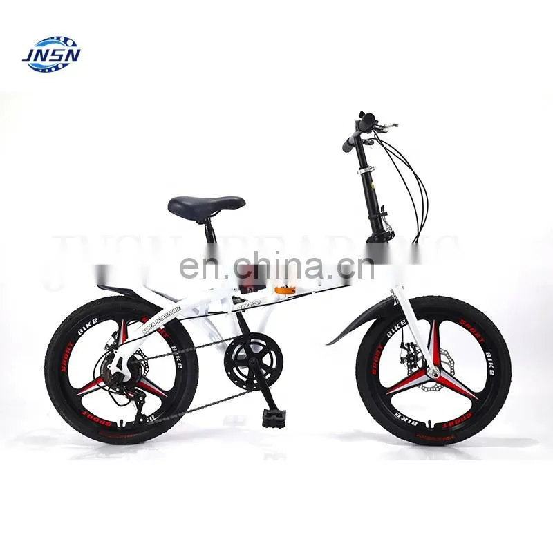 Factory direct sale folding bicycle integrated rear seat variable speed adult student 16 inch 20 inch male and female bicycle