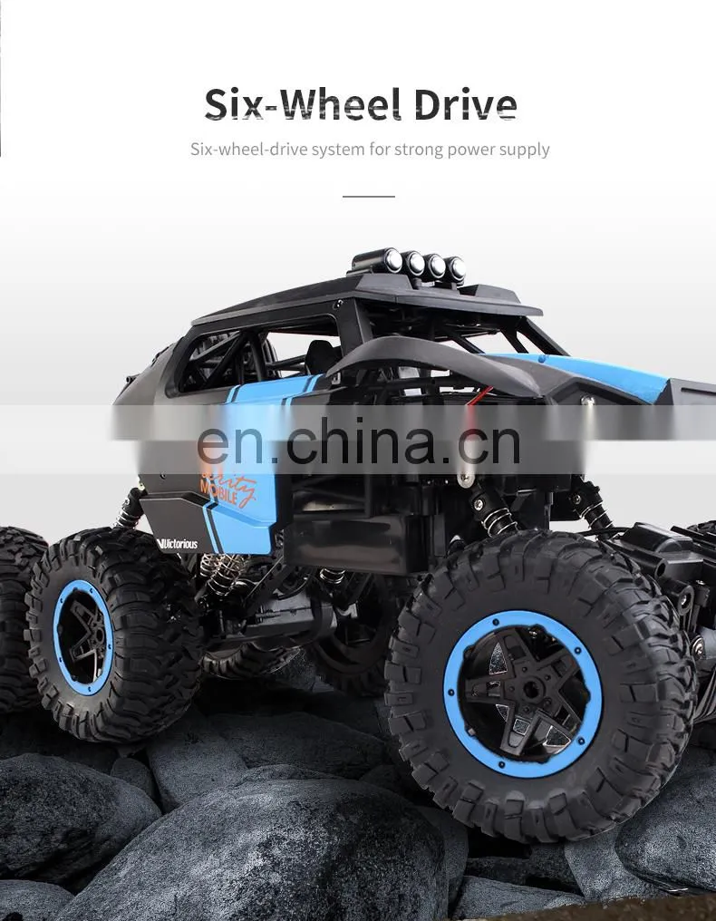 JJRC Q101 Big Rc Car Six-Wheel Drive Climbing Remote Control Cars 1/10 Off-Road Vehicle Children Outdoor Toy Gift