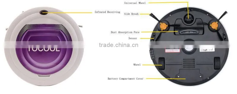 China OEM factory supply smart cordless battery operated duct cleaning robot