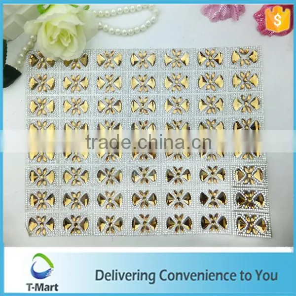 fancy good new pattern hot fix rhinestone sheet top sale