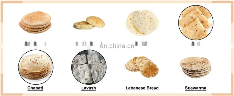 Factory Automatic pancake production line roti pita bread baking making machine process plant Arab bread processing line