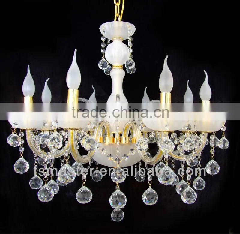luxury heads pendant light/luxury chandelier for wedding Elegant Crystal Chandelier with 8 Lights for hotel lobby/villa/hall