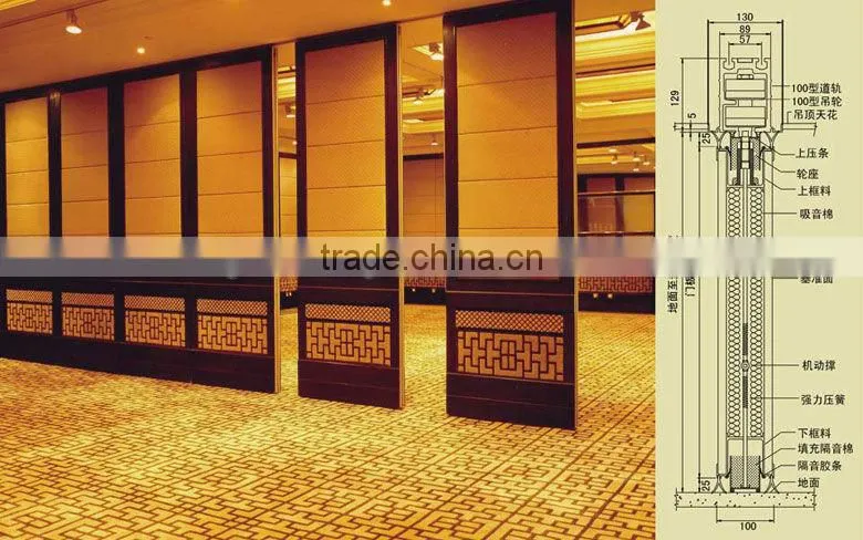 High quality customized movable partition in foshan