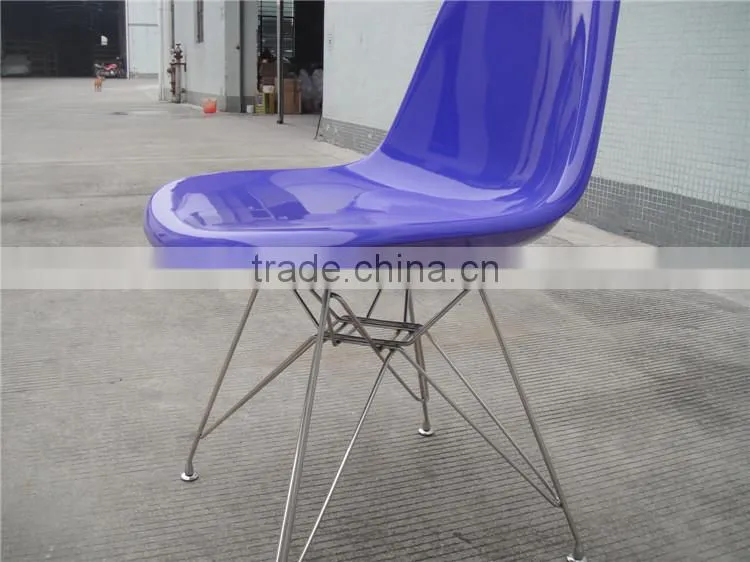 reception chair with stainless steel chair leg