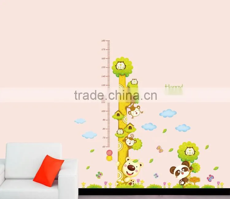 removable Children height sticker wall height sticker