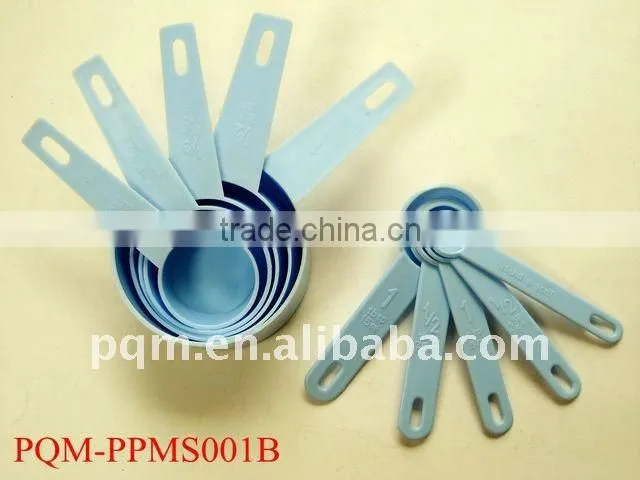 Multi-funtion 5 pcs white PP plastic powder measuring spoons