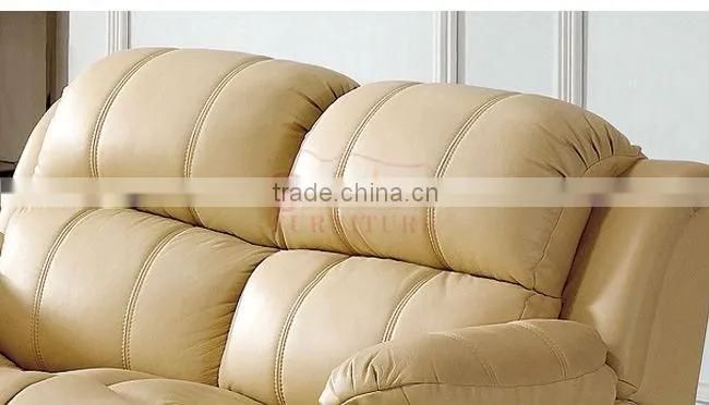 EA36# Lazy boy 3 seater leather recliner sofa