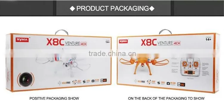 wholesale 2.4G 3D rolling RC quadcopter drone syma x5sw with 2MP HD camera