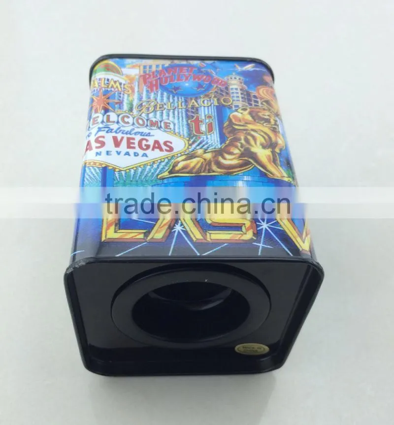 Wholesale money saving coin bank tin cans