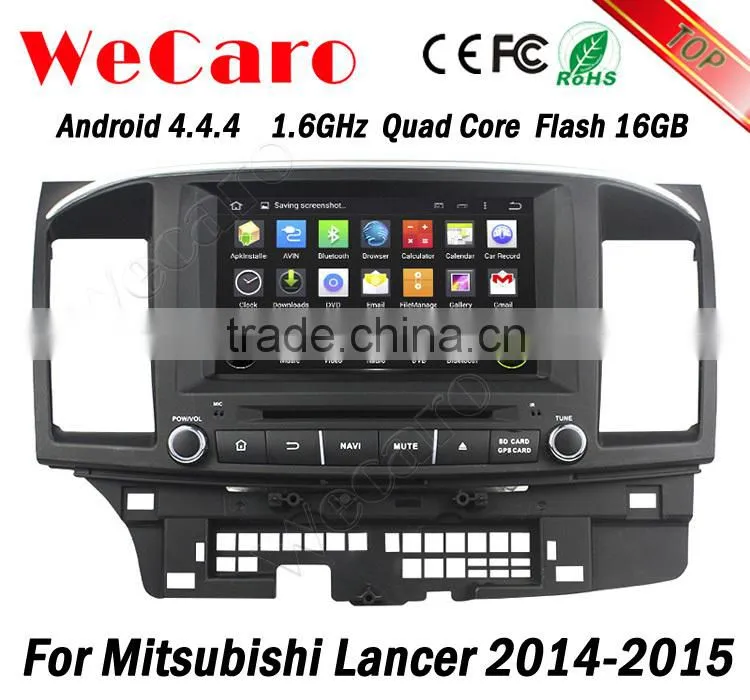 Wecaro 8" Android 4.4.4 car stereo 1024 * 600 for mitsubishi lancer car dvd player WIFI 3G 16GB Flash 2014 2015