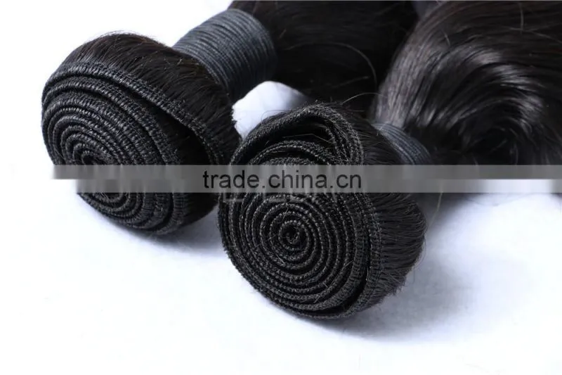 Thick virgin Brazilian hair 3 bundles good soft Indian virgin hair thick bundles hair weaving