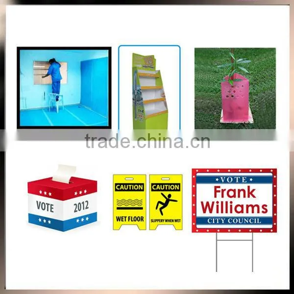 2015 lightweight PP corrugated plastic sign boards
