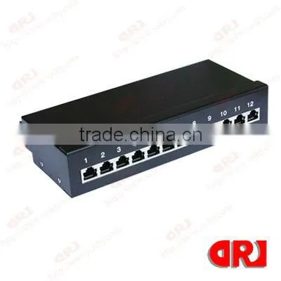 MADE IN CHINA shenzhen DRJ Cat6 12 Ports STP Patch Panel