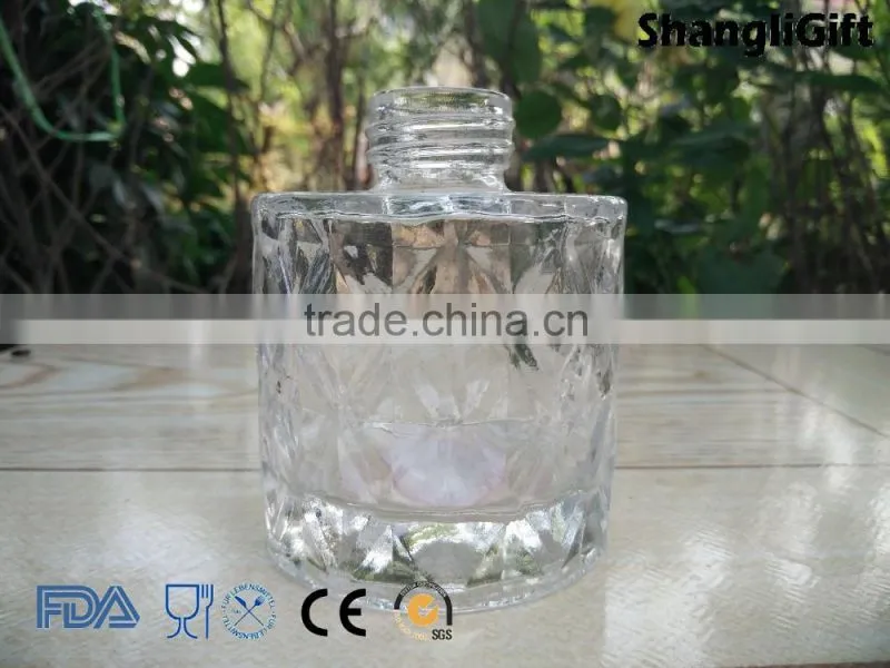 130ml Wholesale Round Crystal Glass Aroma Bottle Diffuser