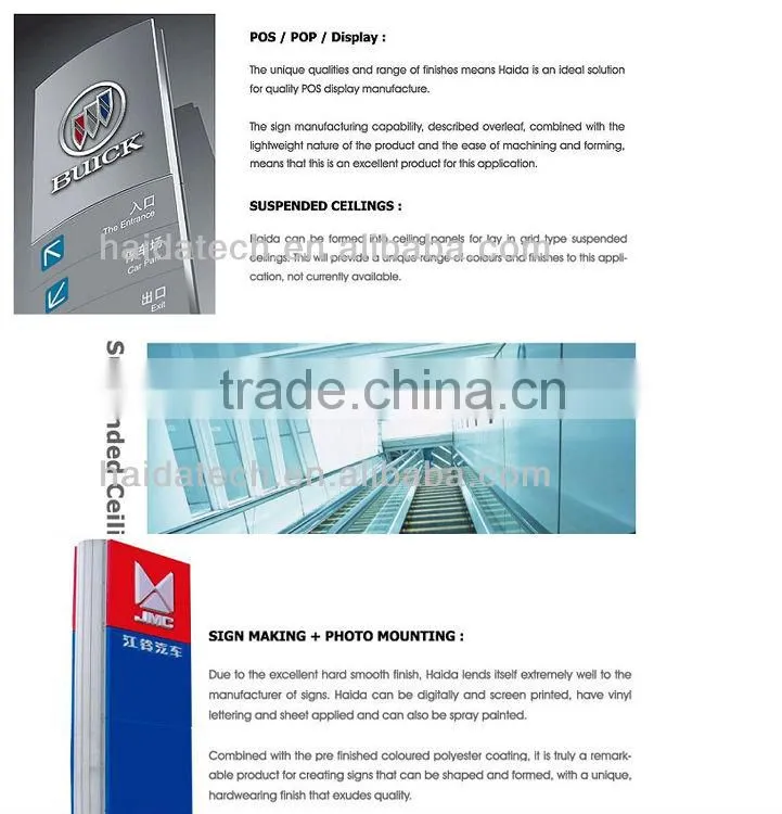 big discount high quality aluminum composite roof panels manufacturer