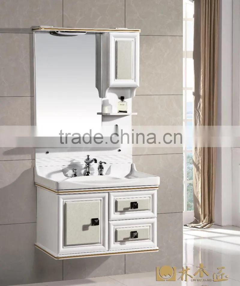 European stretch faucet with PVC Bathroom Cabinet (EAST-25126)