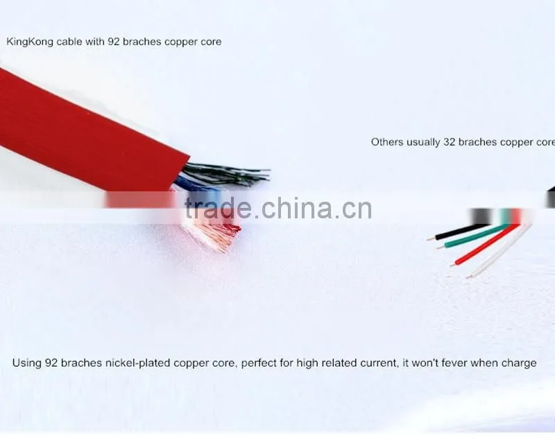 2 in 1 usb data cable, for iphone and samsung 2 in 1 usb charger cable