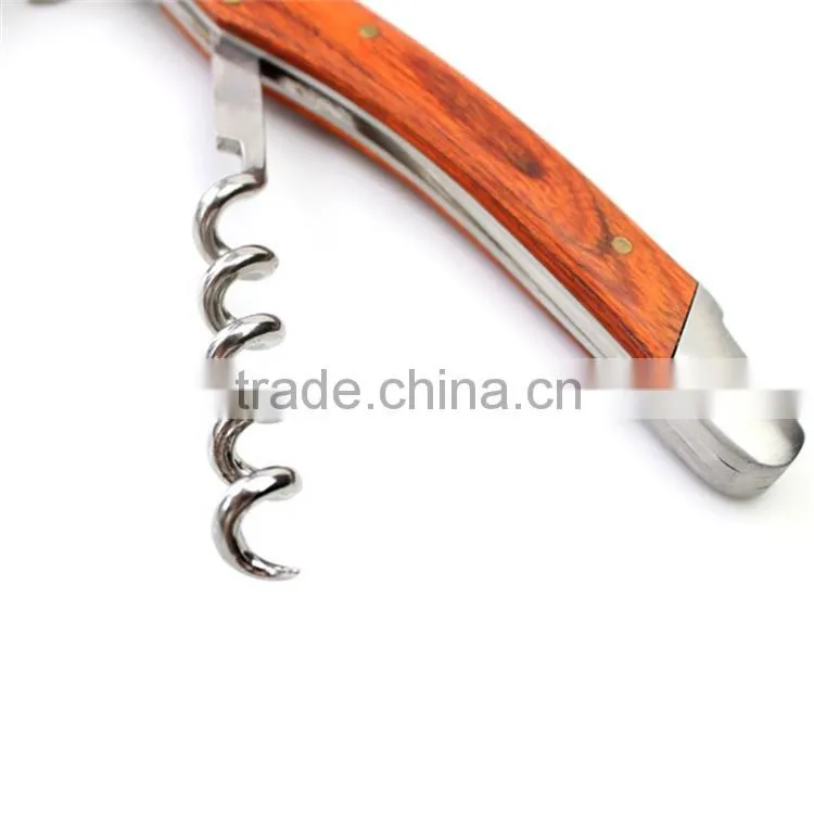 Popular wooden handle bottle opener