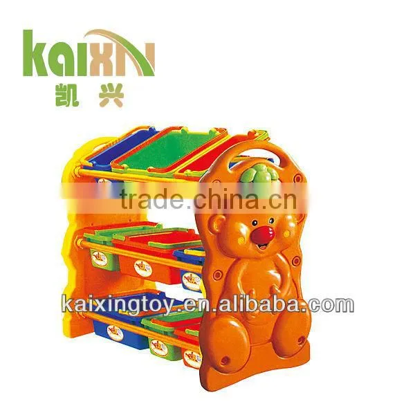 2015 School Furniture Children Plastic Toy Storage Shelf