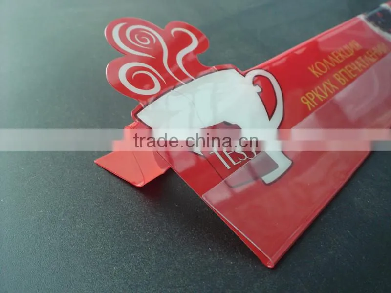 plastic price PVC shelf talker, custom printing shelf talker