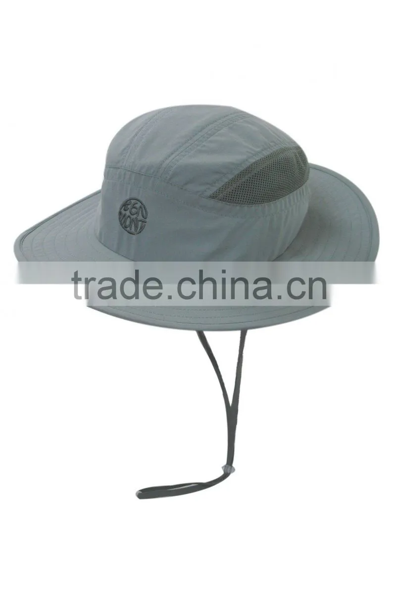 mesh cotton bucket hats for women with string