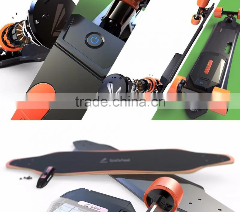 Landwheel dual 1100w motor electric skateboard battery with remote control