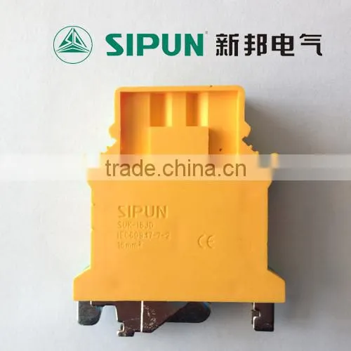 SUK16 grouding din rail screw type terminal block