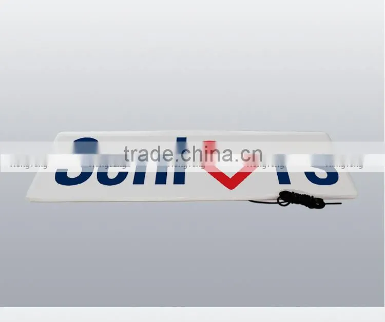 Led taxi top light box taxi top ads box slim taxi box