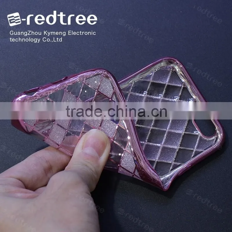 Popular Electroplate Grid Cell Phone Cases for Samsung Galaxy s6