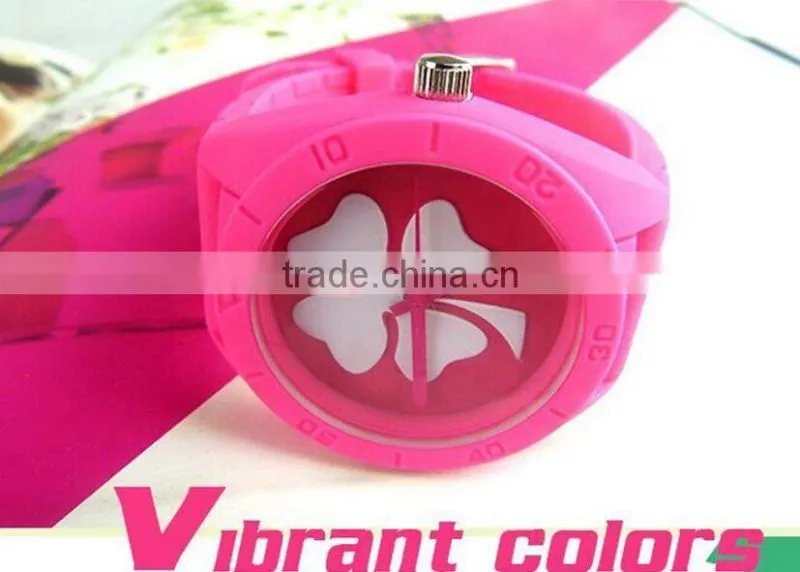 promotional large double face design your own plastic gift watch