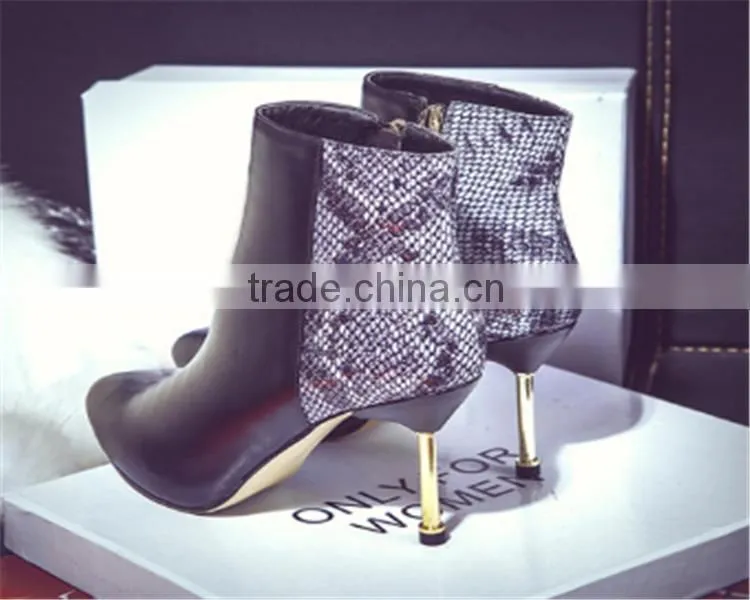 high heel summer boots leather boots women Plastic red boots
