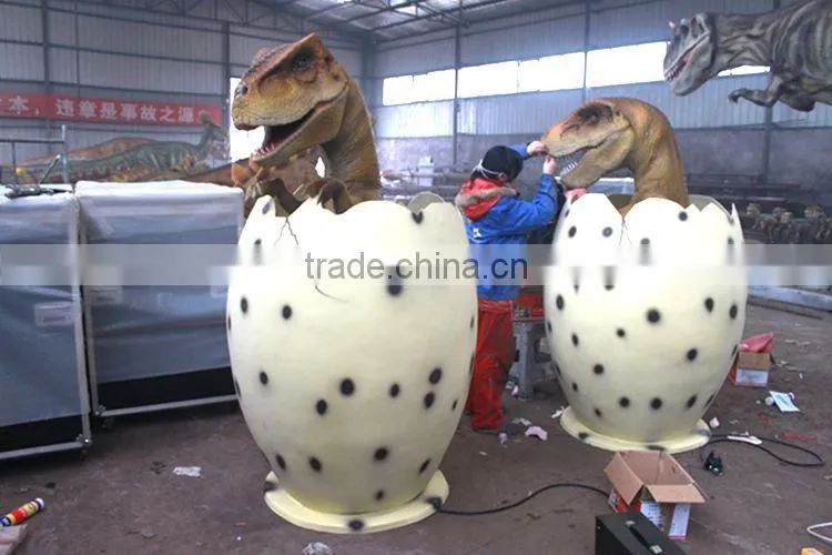 Professional Emulation Realistic Fiberglass Fossil Dinosaur Eggs