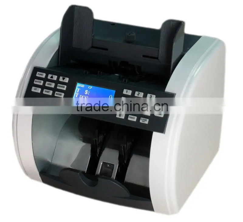 ( hot ! )mix value counting machine/currency counter/money detector with UV MG IR fake note detection for Barbados Dollar(BBD)