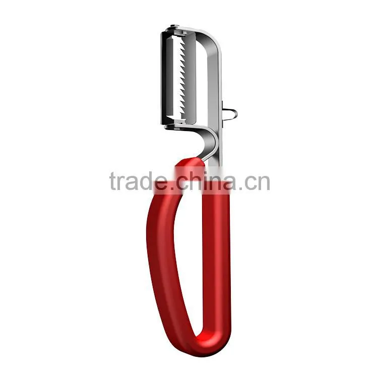 S/S+TPR Creative peeler/ Kitchen tools stainless steel fruit&vegetable peeler