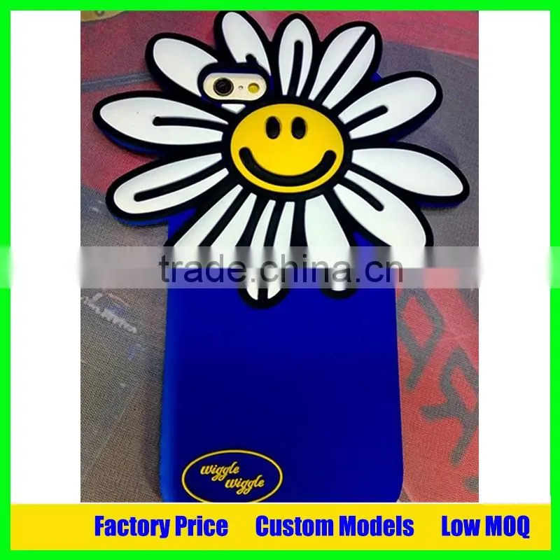 4.7 inch sunflower silicone mobile phone case for iphone 6 6s
