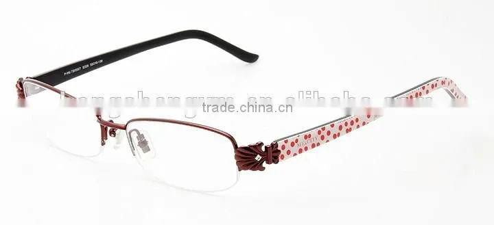 Half alloy frame hot selling optical eyeglasses for women